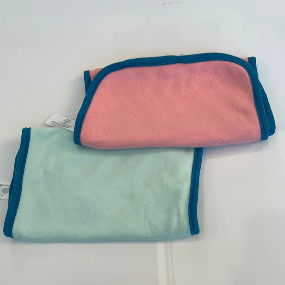 Kids Soft Blanket Set - Pink and Mint